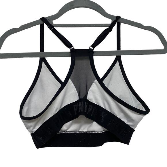 Victorias Secret PINK Womens Size S Grey Black Sports Bra - Picture 4 of 6